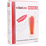 DietLine Protein 20 Koktejl Jahoda 3 sky