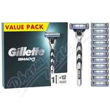 Gillette Mach3 holic strojek+12 nhrad. hlavic