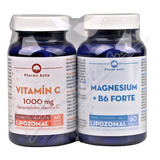 Vitamn C 1000mg cps. 60+Magnesium+B6 forte tob. 60